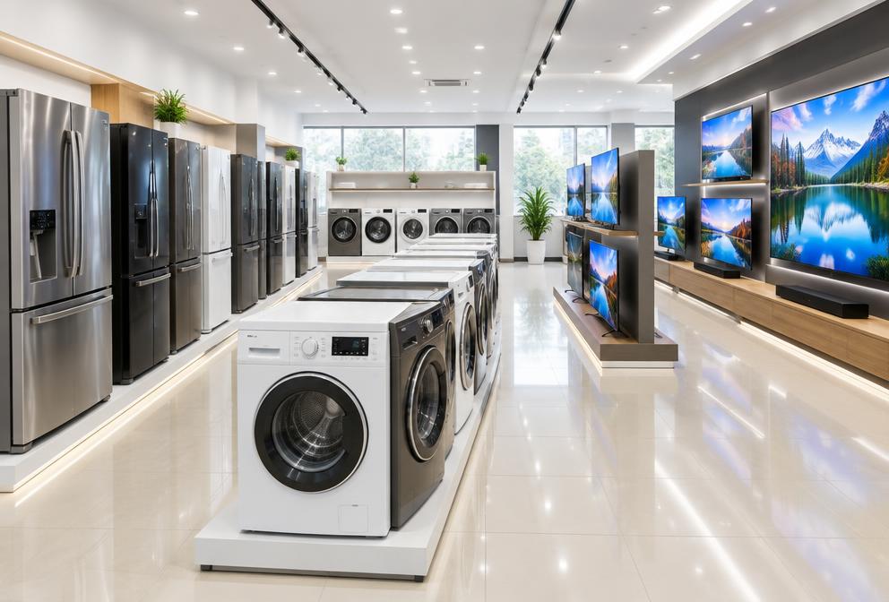 Inside the Ayush Electronics showroom